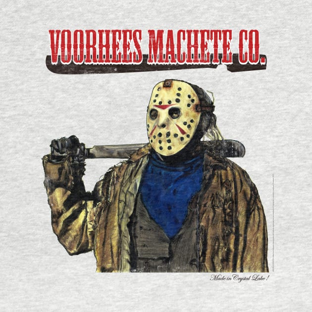 Voorhees machete co. brand for halloween by Producer